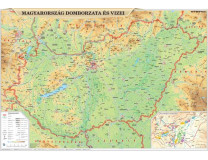 Podložka na stôl, dvojstranná, STIEFEL "Magyarország domborzata/Bortérkép - Pohoria Maďarska/ Vínna mapa" -výrobok v MJ