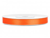 Saténová stuha, 6 mm, oranžová