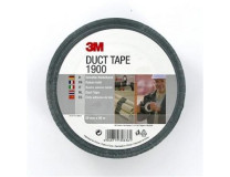 Lepiaca páska, tkanina, 50 mmx50 m, 3M "Duct Tape 1900", čierna, 24 kotúčov