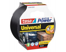 Textilná páska, 50 mm x 10 m, TESA "extra Power", čierna