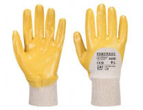 Ochranné rukavice, nitril, na dlani namočené, veľkosť: XL, žlté