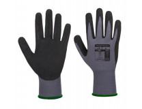 Ochranné rukavice, nitril, veľkosť: M "Dermiflex Aqua", sivé-čierne
