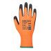 Ochranné rukavice, HPPE, odolné voči prerezaniu, L, "Cut 5", oranžová