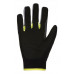Ochranné rukavice, syntetická koža, univerzálne, M, čierna