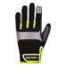 Ochranné rukavice, syntetická koža, univerzálne, XL, čierna