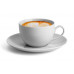 Kávová šálka + podšálka, porcelán, 25 cl, 6 ks, ROTBERG, "Elegante", biela