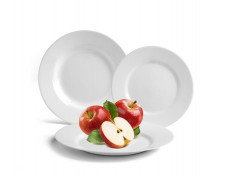 Plytký tanier, biela, 25 cm, 24-kusový set, "GastroLine"