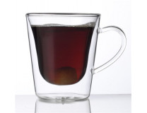 Kávová-čajová šálka, dvojstenné sklo, 29,5 cl, 2 ks, "Thermo"