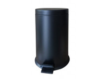 Odpadkový kôš, pedálový, kovový, 7 l, odnímateľná nádoba, čierna