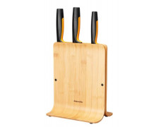 Blok na nože, bambus, 3 nože, FISKARS "Functional Form ™"