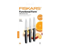 Set univerzálnych nožov, 11 cm, FISKARS "Functional Form", čierna