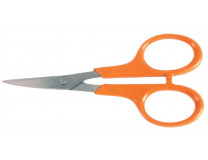 Nožnice na manikúru, 10 cm, zahnuté, FISKARS "Classic", oranžová