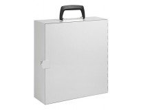 Odkladacia kovová krabica,  A4,36,5x33x11 cm, WEDO svetlosivá