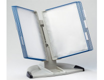 Držiak na prezetačné tabule, stolový, A4, 10 ks prezentačných tabuľ, TARIFOLD "Design", modrý