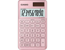 Kalkulačka, vrecková, 10-miestny displej, CASIO "SL 1000"svetloružová