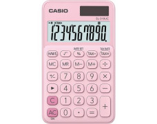 Kalkulačka, vrecková, 10-miestny displej, CASIO "SL 310K", svetloružová