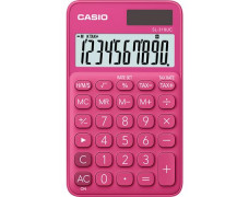 Kalkulačka, vrecková, 10-miestny displej, CASIO "SL 310", ružová