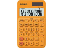 Vrecková kalkulačka, 10-miestna, CASIO "SL 310", oranžová