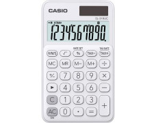 Kalkulačka, vrecková, 10 miestny displej, CASIO "SL 310" biela
