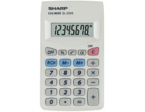 Kalkulačka, vrecková, 8 miestny displej, SHARP "EL-233S"