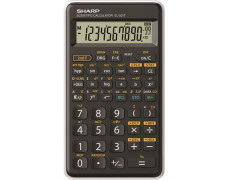 Kalkulačka, vedecká, 146 funkcií, SHARP "EL-501TBWH", čierno-biela