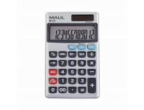 Vrecková kalkulačka, 12 miestny displej, kovový predný panel, MAUL "M 112"