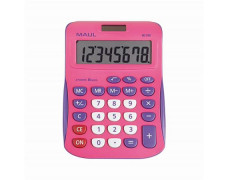 Kalkulačka, stolová, 8 miestny displej, MAUL "MJ 550", ružovo-fialová