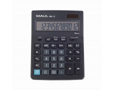 Kalkulačka, stolová, 12 miestny displej, MAUL "MXL 12", čierna