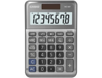 Kalkulačka, stolová, 8 miestny displej, CASIO "MS-80 F", sivá