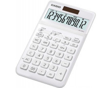 Kalkulačka, stolová, 12-miestna, CASIO "JW 200SC", biela
