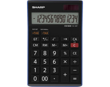 Kalkulačka, stolová, 14 miestny displej, SHARP "EL-145TBL"