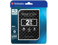2,5" HDD (pevný disk), 2TB, USB 3.0, VERBATIM "Store n Go", čierna