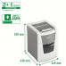 Skartovací stroj, konfety, 100 listov, LEITZ "IQ AutoFeed SmallOffice 100 P4 Pro"