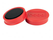 Magnetky, magnetické, pre biele tabule, 38 mm, 4 ks, NOBO, červená