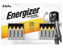 Batéria, AAA mikrotužková, 8 ks, ENERGIZER "Alkaline Power"