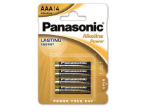 Batéria,  AAA mikrotužková, 4 ks, PANASONIC "Alkaline power"