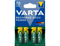 Nabíjateľná batéria, tužková AA, 4x2600 mAh, prednabitá, VARTA "Professional Accu"