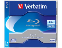 BD-R Blu-Ray disk, 25GB, 6x, 1 ks, klasický obal, VERBATIM