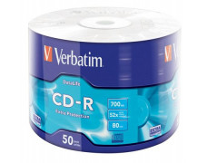 CD-R disk, 700MB, 52x, 50 ks, zmršťovacie balenie, VERBATIM "DataLife"