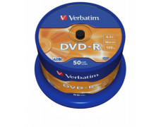 DVD-R disk, AZO, 4,7GB, 16x, 50 ks, cake box, VERBATIM