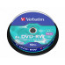 DVD-RW disk, prepisovateľný 4,7GB, 4x, 10 ks, cake box, VERBATIM