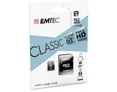 Pamäťová karta, microSD, 8GB, 20/12 MB/s, EMTEC "Classic"