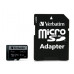 Pamäťová karta, microSDXC, 64 GB, CL10/U3, 90/45 MB/s, s adaptérom, VERBATIM "PRO"