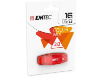 USB kľúč, 16GB, USB 2.0, EMTEC "C410 Color", červená