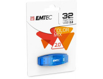 USB kľúč, 32GB, USB 2.0, EMTEC "C410 Color", modrá