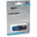 USB kľúč, 32GB, USB 3.2, EMTEC "B110 Click Easy", čierna-modrá