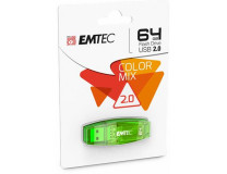 USB kľúč, 64GB, USB 2.0, EMTEC "C410 Color", zelená