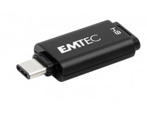 USB kľúč, 64GB, USB-C 3.2, EMTEC "D400 Type-C", čierna