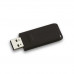 USB kľúč, 16GB, USB 2.0, VERBATIM "Slider", čierny