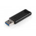 USB kľúč, 32GB, USB 3.2, VERBATIM "Pinstripe", čierna